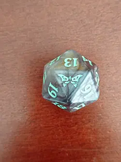 MTG Duskmourn Nightmare Bundle OVERSIZED Glow in the Dark Spindown D20 Dice - Image 1