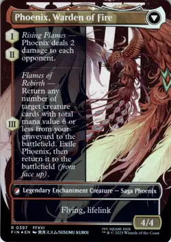 Joshua, Phoenix's Dominant FOIL BORDERLESS Final Fantasy Magic MTG NM - Image 2