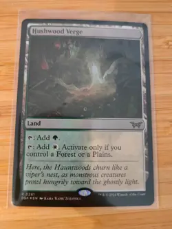 MTG Hushwood Verge (FOIL) 0261 Duskmourn M/NM Free UK P&P - Image 1