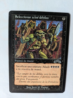 Spanish Culling the Weak Exodus MTG NM Free shipping with tracking - Image 1