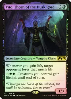 Vito, Thorn of the Dusk Rose *Foil* - M21 - NM - Magic The Gathering - MTG - Image 1