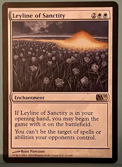 Leyline of Sanctity - Magic 2011 M11- MTG Magic the Gathering - NM - Image 1