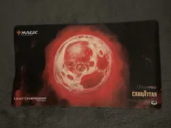 Magic The Gathering Eternal Weekend 2018 Playmat Blood Moon Used - Image 1
