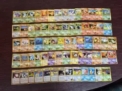 Pokemon TCG Vintage Gym Heroes Set, Lot Of 69 Unique Cards (JP) - Image 1
