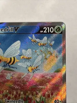 Pokemon TCG Beedrill v Astral Radiance Holo Ultra Rare Card 161/189 NM Condition - Image 3