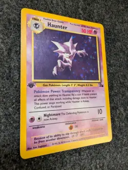 Pokemon TCG Haunter 1st Edition Holo Card Fossil, 6/62, Holographic Rare - Image 3