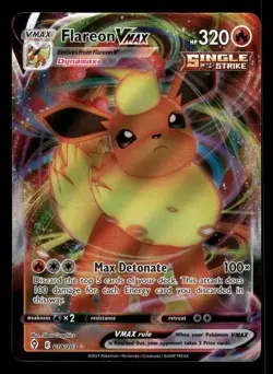 Flareon VMAX Holo 018/203 Ultra Rare Pokemon SWSH07: Evolving Skies - Image 1