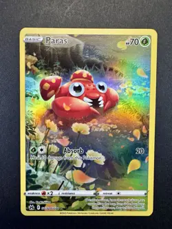 Paras GG32/GG70 Pokemon TCG: Crown Zenith Galarian Gallery Full Art Holo LP+/NM - Image 1