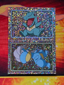 Pokemon Merlin Topps Ultimate Stickers 2005 Holo #158 Totodile #371 Bagon - Image 1