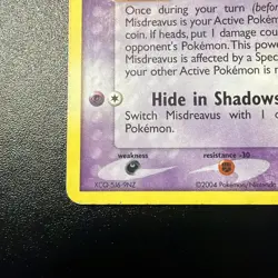 Pokemon TCG Misdreavus 25/109 EX Team Rocket Returns Reverse Holo Rare - Image 5