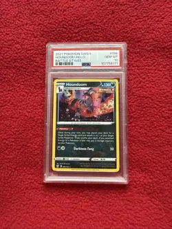 Pokemon Houndoom Holo 096/163 SWSH05: Battle Styles PSA 10 Gem Mint - Image 1