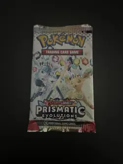 22.22g HEAVY Prismatic Evolutions Pokemon Sealed Booster Pack New - Image 2