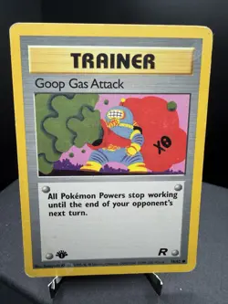 Pokemon TCG WOTC 1st Edition Team Rocket Goop Gas Attack 78/82 Common HP - Image 1