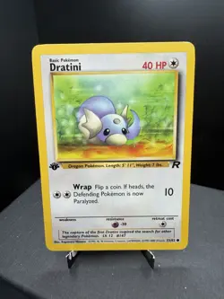 Pokemon TCG WOTC 1st Edition Team Rocket Dratini 53/82 Common MP - Image 1