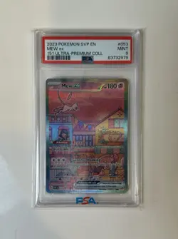 Pokemon Mew ex 053 151 Ultra-Premium Full Art Holo Ultra Rare PSA 9 2023 - Image 1