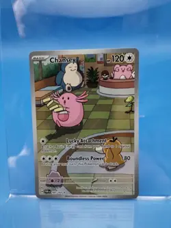 Pokemon 2024 Chansey #187/167 Twilight Masquerade TWM Illustration Rare Holo - Image 1