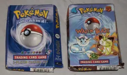 Lot of 2 1999 Pokemon TCG, Water Blast Theme Decks Original Boxes, Counters - Image 2