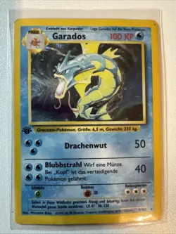 Pokemon GARADOS 1st Edition HOLO #6/102 German Base Set 1999 - Image 1