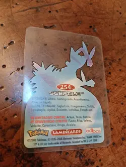 Sceptile 254 Pokemon Lamincards Edibas - ITA - GOOD - Image 2