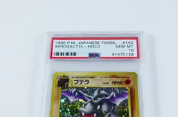 1996 Vintage - PSA GEM MINT 10 - Fossil Aerodactyl HOLO RARE #142 - Pokemon TCG - Image 4