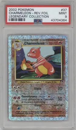 PSA 9 MT Pokemon 2002 [Legendary Collection] Charmeleon Reverse Holo Foil 37/110 - Image 1
