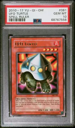 2010-17 Yu-Gi-Oh! #081 UFO Turtle Spell Ruler PSA 10 - Image 1