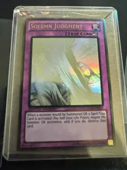 Yugioh Solemn Judgment GLD5-EN045 Gold Ghost Rare Limited Edition LP - Image 1