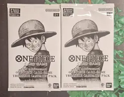 2 x One Piece 3rd Anniversary! Treasure Campaign Pack Sealed - 3 Cards Per Pack - Image 1
