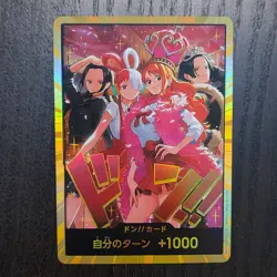 Uta Nami Robin Hancock DON!! Card +1000 | One Piece Film Red | TCG Holo Card M33 - Image 1