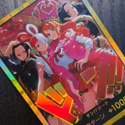 Uta Nami Robin Hancock DON!! Card +1000 | One Piece Film Red | TCG Holo Card M33 - Image 2