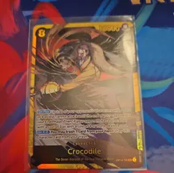One Piece OP14 The Azure Sea's Seven - Crocodile SEC OP14-120 - Image 4