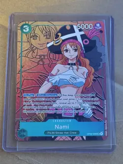 One Piece Nami Alternate Art OP02-036 Paramount War Foil NM Condition - Image 1