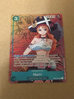 One Piece Nami Alternate Art OP02-036 Paramount War Foil NM Condition - Image 3