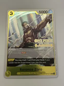 OnePiece TCG - Roronoa Zoro OP10-113 (Judge Pack Vol. 6) - Image 2
