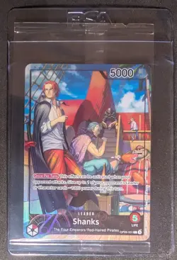 Shanks One Piece TCG OP09-001 July 2025 Promo PSA Limited Edition - Image 1