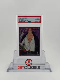 2023 ONE PIECE STARTER DECK-ONE PIECE FILM EDITION 001 SHANKS PSA10 - Image 1