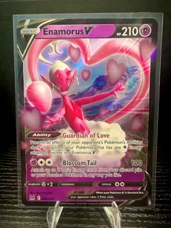 Enamorus V 082/196 SWSH11: Lost Origin Ultra Rare Holo Foil Pokemon TCG Card NM - Image 1
