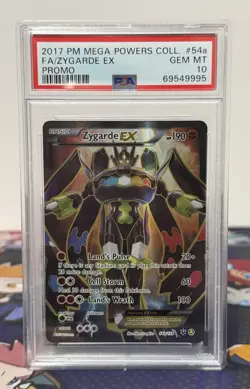 PSA 10 Pokemon Card Zygarde EX Full Art 54a/124 Alternate Art Fates Collide FA - Image 1
