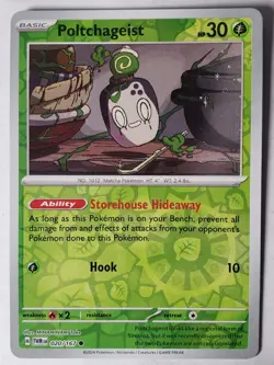 REVERSE HOLO Poltchageist 020/167 NM / M - Twilight Masquerade Pokemon Card - Image 1