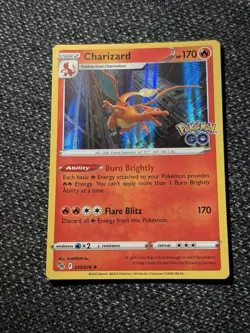 Pokemon TCG Charizard Trading Card Holo Rare, Pokemon Go 010/078 - Image 2