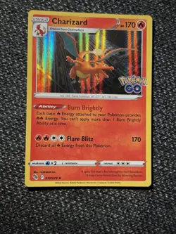 Pokemon TCG Charizard Trading Card Holo Rare, Pokemon Go 010/078 - Image 3