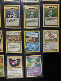 OLD Pokemon 28 Card LOT and ALL IN TOP LOADERS - Image 5