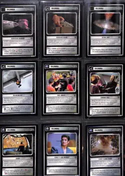 Star Trek CCG 1E Voyager Complete set of 218 cards including ALL dual affiliates - Image 2