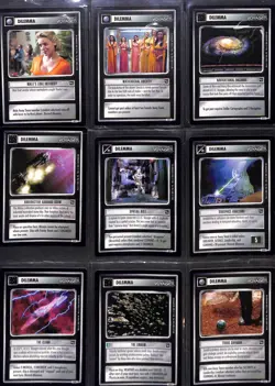 Star Trek CCG 1E Voyager Complete set of 218 cards including ALL dual affiliates - Image 4