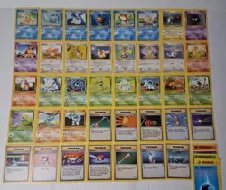Vtg Pokemon Card Base Set 2 Lot 44 Card Lot LP/MP - Image 1