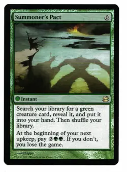 Magic the Gathering MTG Card: Summoner's Pact FOIL 164/229 Modern Masters Rare! - Image 1