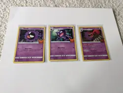 Pokemon Trick Or Trade Ghastly, Haunter, And Gengar Trading Cards Pre-owned 2022 - Image 1
