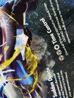 Pokemon Palkia Dialga Legend Triumphant Bottom Card 102/102 Swirl Holo - Image 4