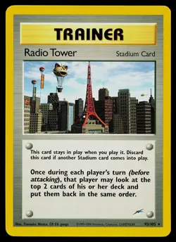 Pokemon Card - Radio Tower Neo Destiny 95/105 Rare - Image 1