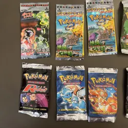 EMPTY Booster Pack Art - NO CARDS For Display: Jungle, Base, No Town Japanese - Image 2
